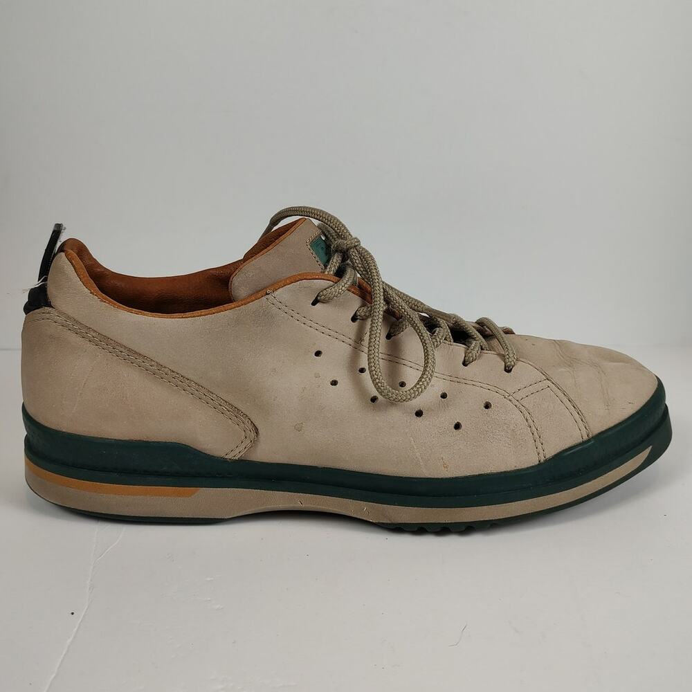 VTG 90s Boks by Reebok brown/green leather casual retro sneakers mens 10.5